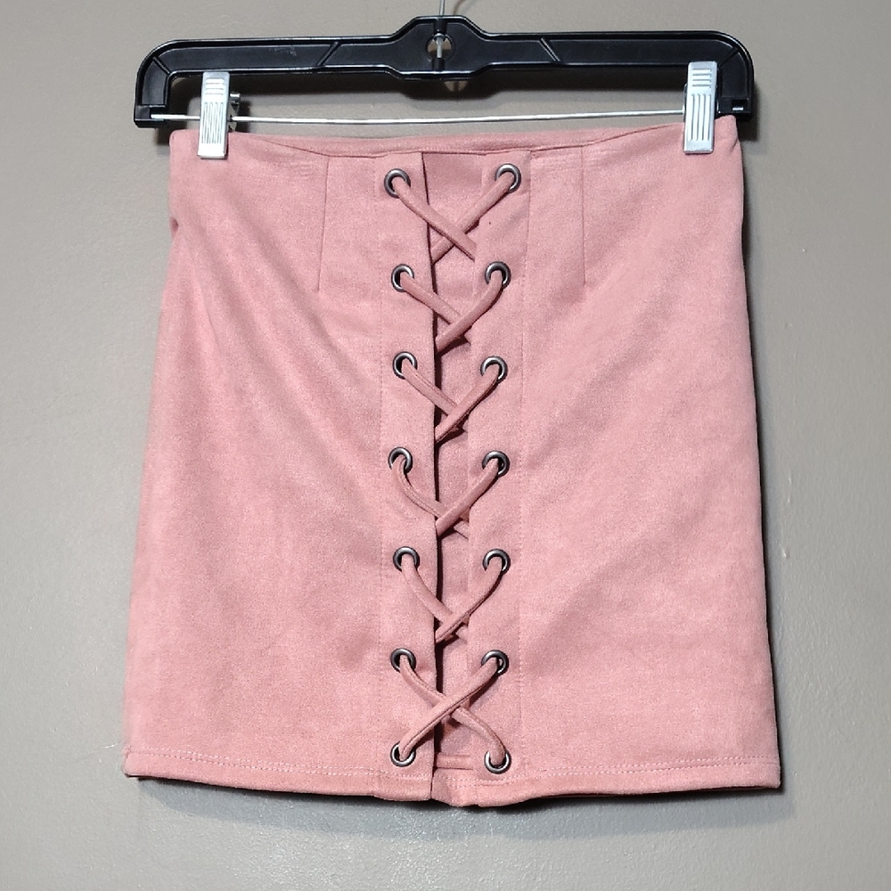 Windsor Pink Braid Pattern Soft Mini Skirt Size XS